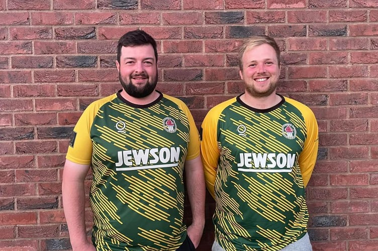 Minehead skipper Dan Bowditch and Chris James