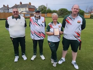 Watchet Bowling Club open season with Bob Hill Triples 