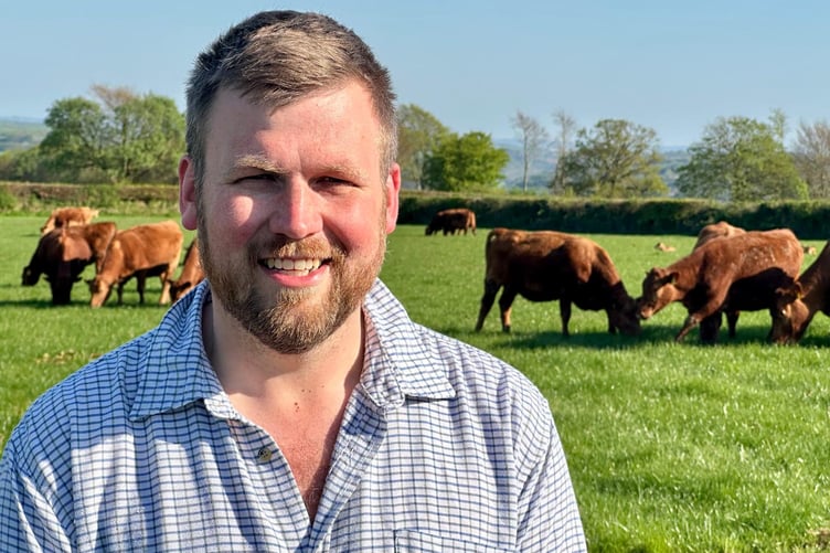 Campaigner James Wright on his Exmoor farm.