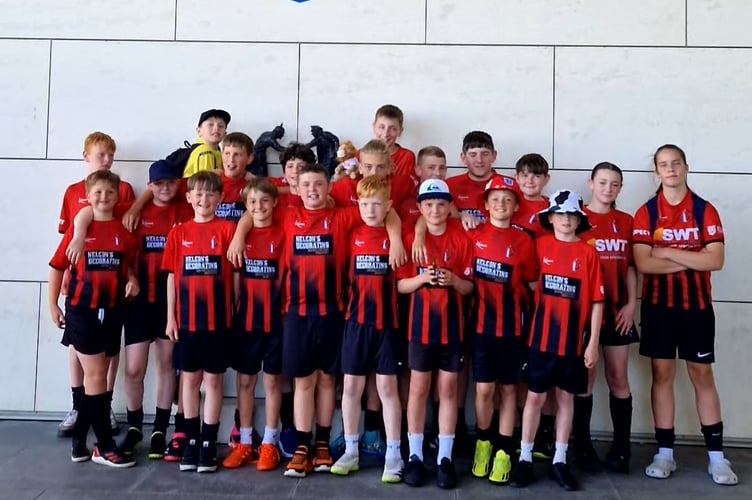 Watchet Town youngsters at St George's Park