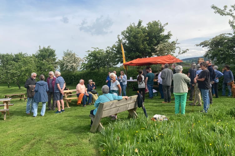 There was a good turn out at the Buttercross Community Orchard event to mark Somerset Day