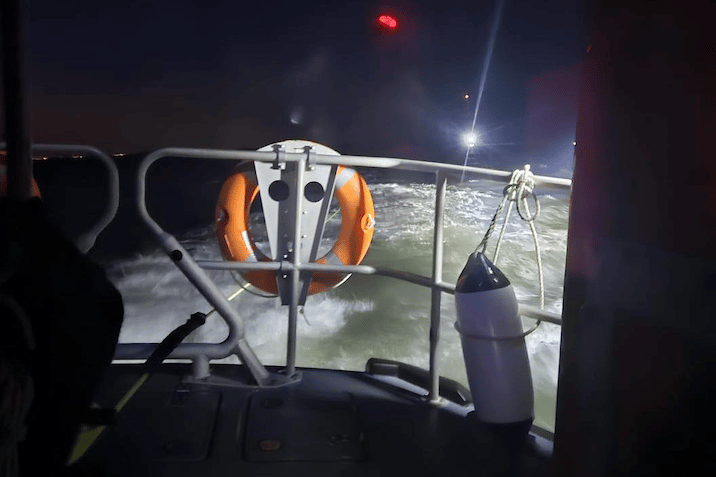 A lifeboat crew rescued a yacht in distress off Watchet. PHOTO: RNLI.