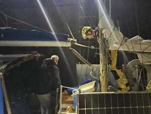 Dangerously drifting yacht rescued by lifeboat