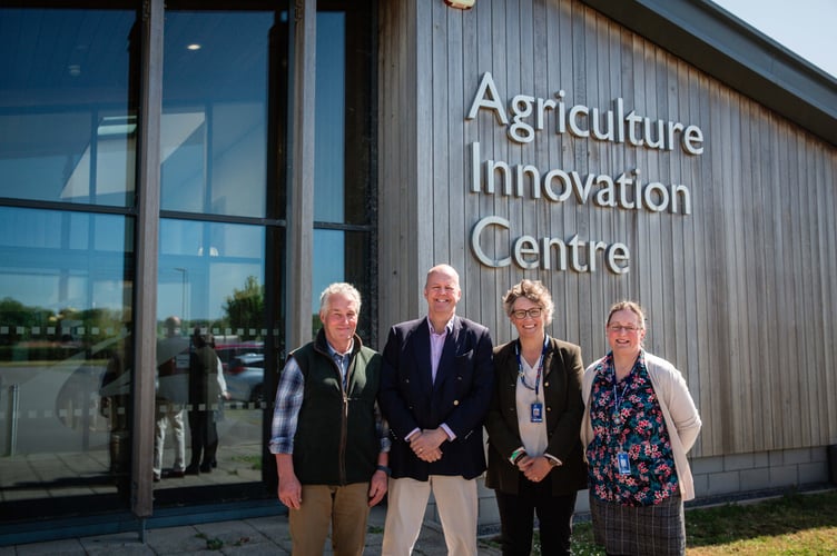 Bridgwater and Taunton College's Rodway Farm training centre, in Cannington, was visited by MP Sir Ashley Fox.