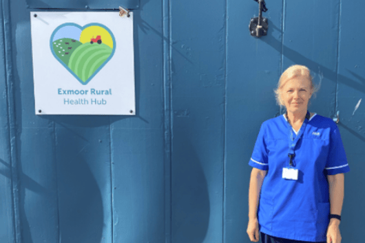 A temporary rural health hub is to move into new permanent premises next to Cutcombe Market, Wheddon Cross.