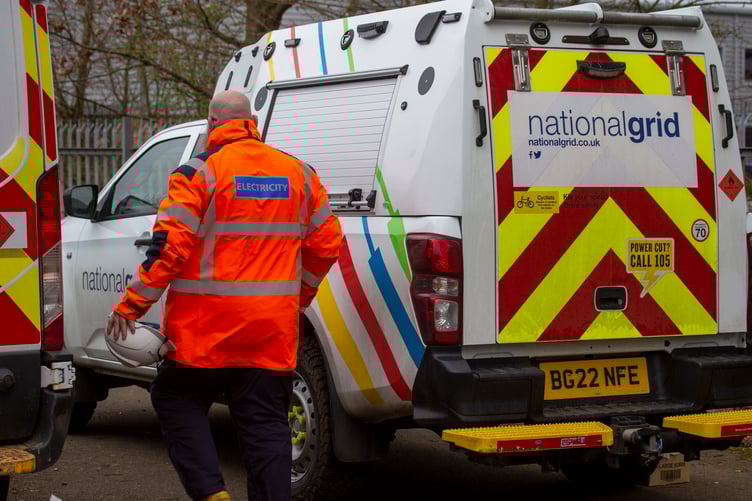 National Grid is upgrading power supplies to Wootton Courtenay.
