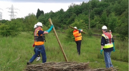 Electricity poles will be replaced as National Grid refurbishes power lines serving Wootton Courtenay. PHOTO: National Grid.
