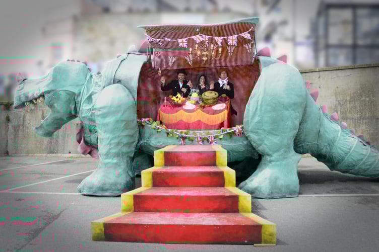 The Iguanodon Restaurant outdoor theatre is coming to the West Somerset Railway. PHOTO: Emerald Ant.