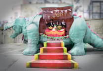 Savour dinner with famous palaeontologists inside a 35-foot Victorian dinosaur