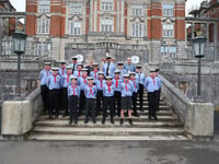 Sea scouts 'take the helm' of a British warship