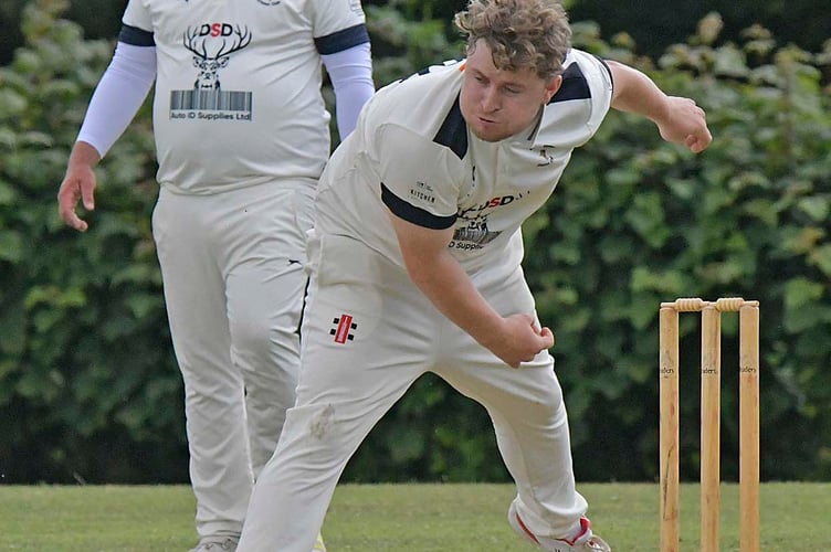 Hayden Langlois in action for Over Stowey earlier this season