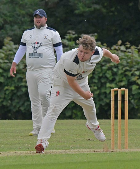 Hayden Langlois in action for Over Stowey earlier this season
