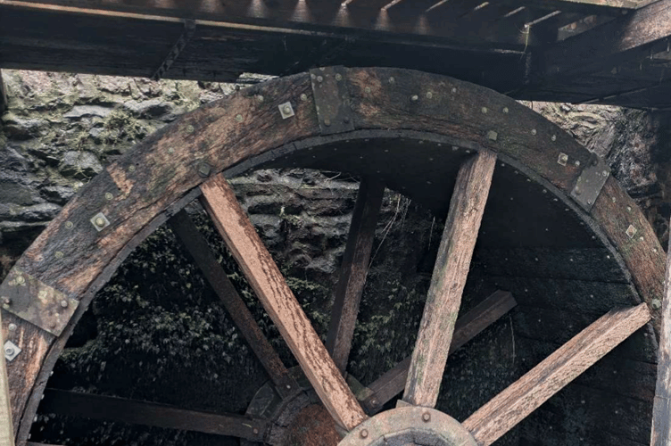 The waterwheel which needs replacing at Dunster Water Mill. PHOTO: National Trust.