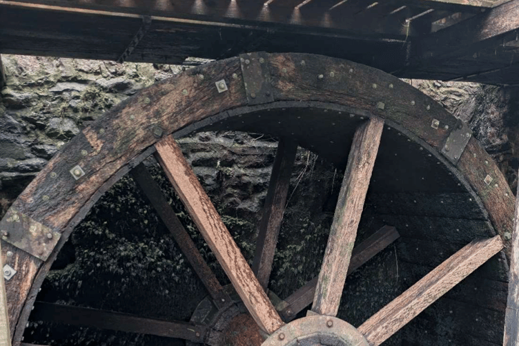 The waterwheel which needs replacing at Dunster Water Mill. PHOTO: National Trust.