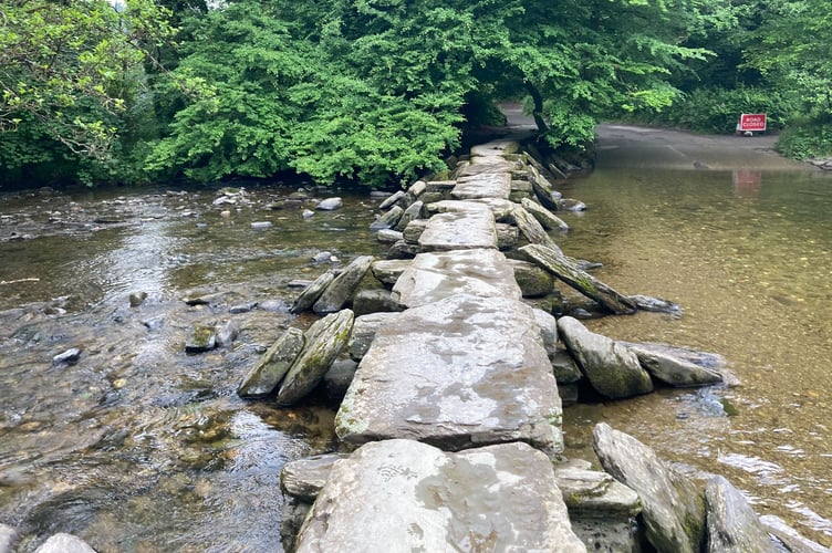 Tarr Steps, on Exmoor, has been damaged by floods four times in 13 years. PHOTO: Daniel Mumby.
