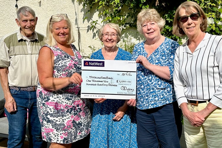 Moorland Food Bank last year received £1,250 raised by Dulverton's open gardens event. PHOTO: Visit Dulverton.