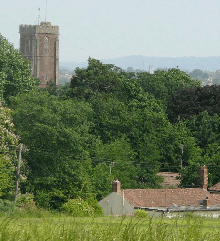 This view of Cannington church tower is proposed to be protected if a new Strongbox housing estate is approved. PHOTO: Focus on Design.