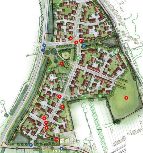 A masterplan of 160 homes proposed for Cannington. IMAGE: Focus On Design.
