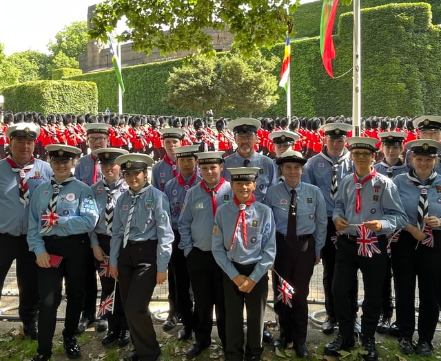 Sea scouts attend King's birthday celebrations