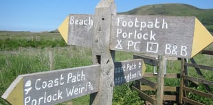 Coast path boardwalk to cross salt marshes