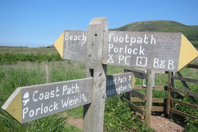 Signposting the South West Cost Path. PHOTO: Michaela Delaney.