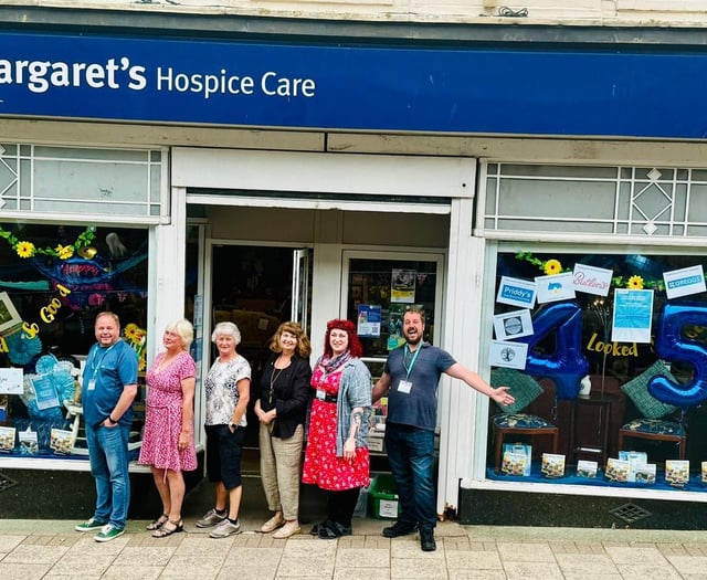 Charity shop prizes to support hospice