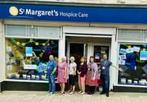 Anniversary fund-raising draw by Minehead furniture store for hospice charity