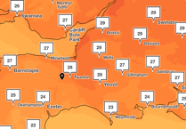 Yellow heat alert for South West