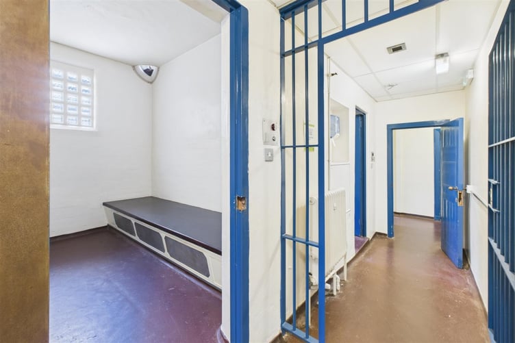Old police cells in the former Minehead Police Station are for sale. PHOTO: Hollis Morgan.