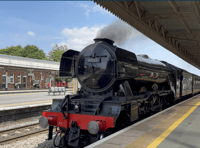 Excitement at arrival of Flying Scotsman