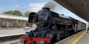 Excitement at arrival of Flying Scotsman