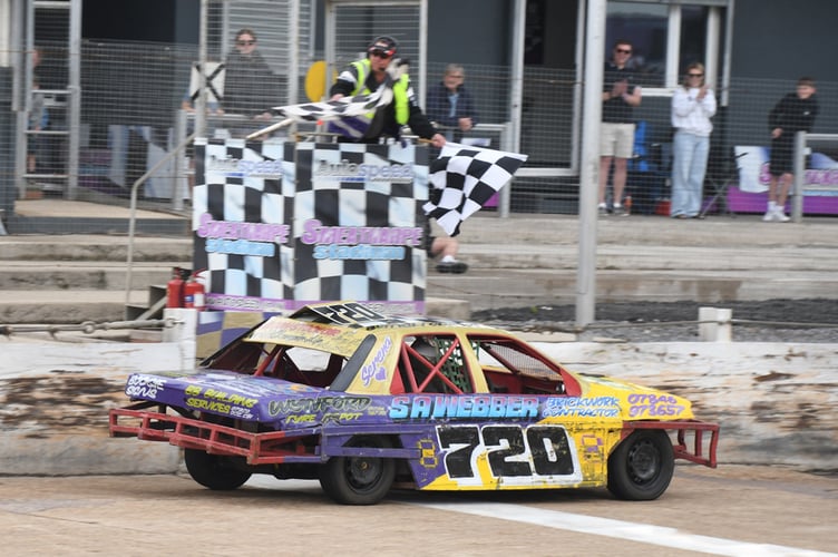 Archie Brown crosses the finishing line