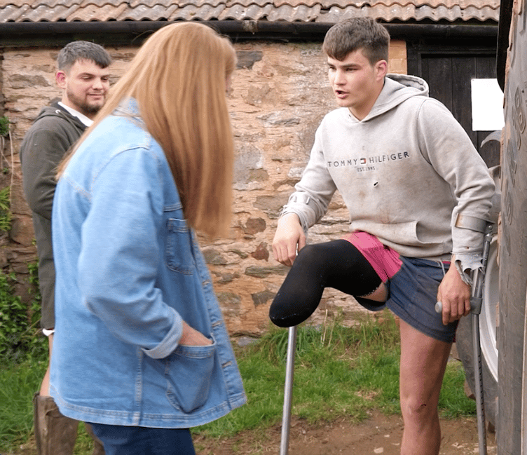The charity Stride Forward has been mentoring young Watchet farmer Nathan Hewitt following a life-changing injury. PHOTO: Stride Forward.