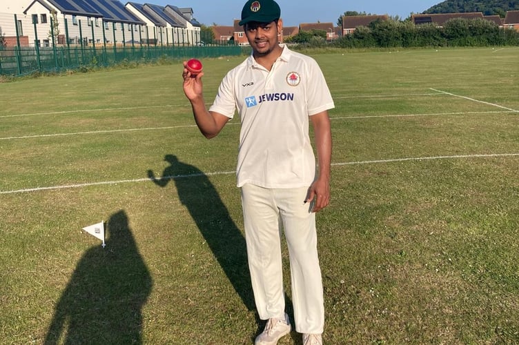 Jithin Rajan - snapped up a hat-trick for Minehead 3rd XI