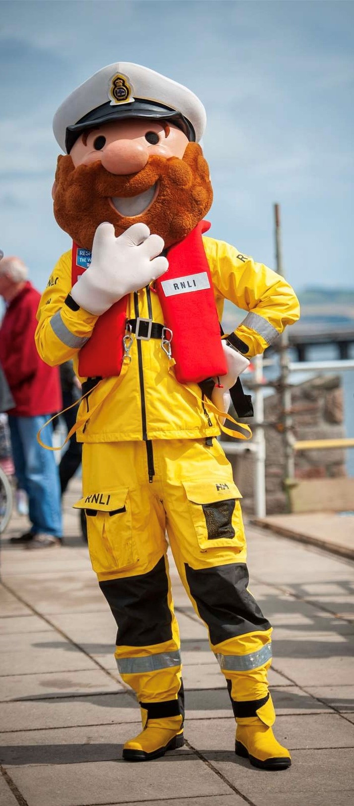 Minehead RNLI lifeboat mascot Stormy Stan will be meeting the public during an open day on July 5. PHOTO: RNLI.
