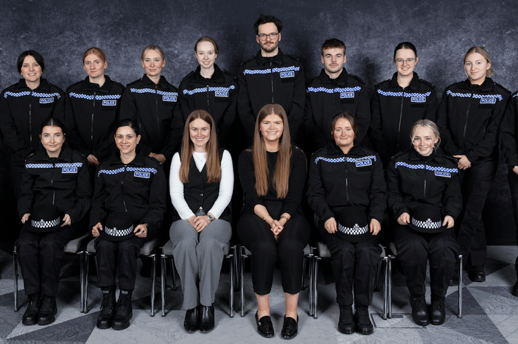 Trainee detectives who have joined Avon and Somerset Constabulary after completing the first part of their two-year policing training. PHOTO: Police Now.