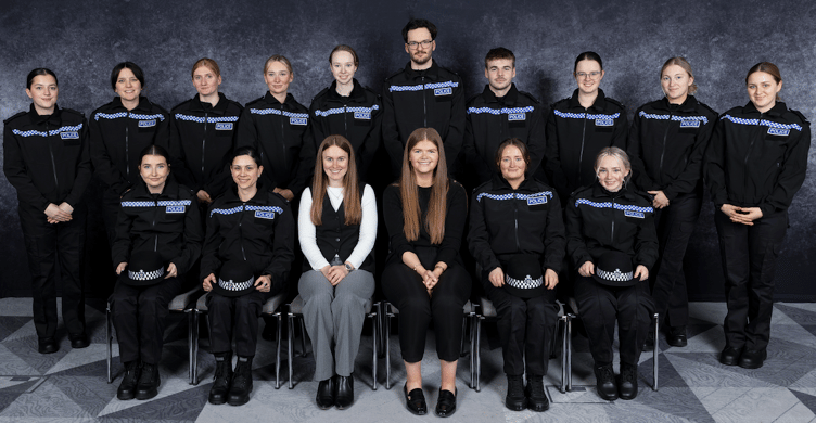 Trainee detectives who have joined Avon and Somerset Constabulary after completing the first part of their two-year policing training. PHOTO: Police Now.