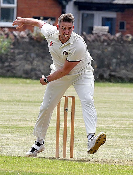 Dominic Bowden in action for Watchet in a recent match