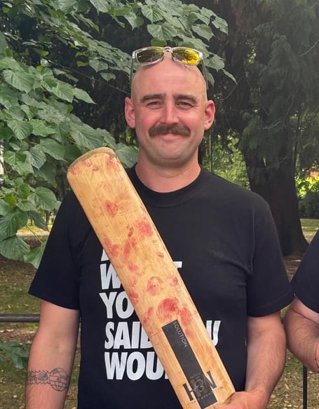 Charlie Tudball - scored splendid ton for Minehead 3rd XI