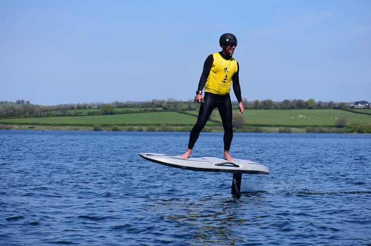 eFoiling at Wimbleball Lake