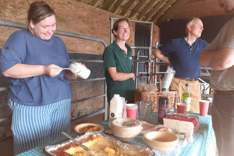 There was a good spread of food available during the workshop