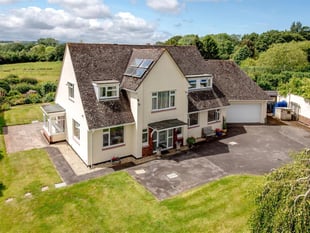 Spacious family home overlooking beautiful countryside now for sale