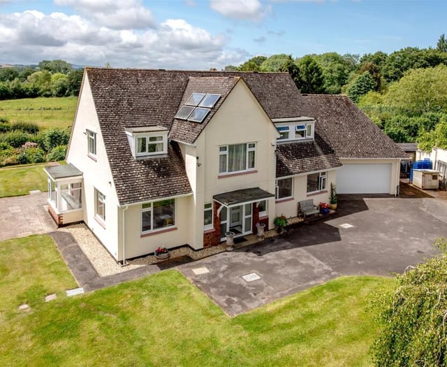 Spacious family home overlooking beautiful countryside now for sale