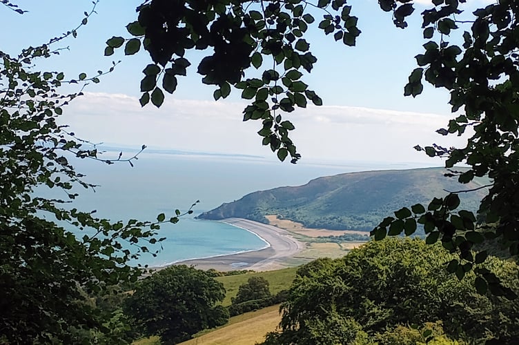 From Porlock Hill towards North Hill