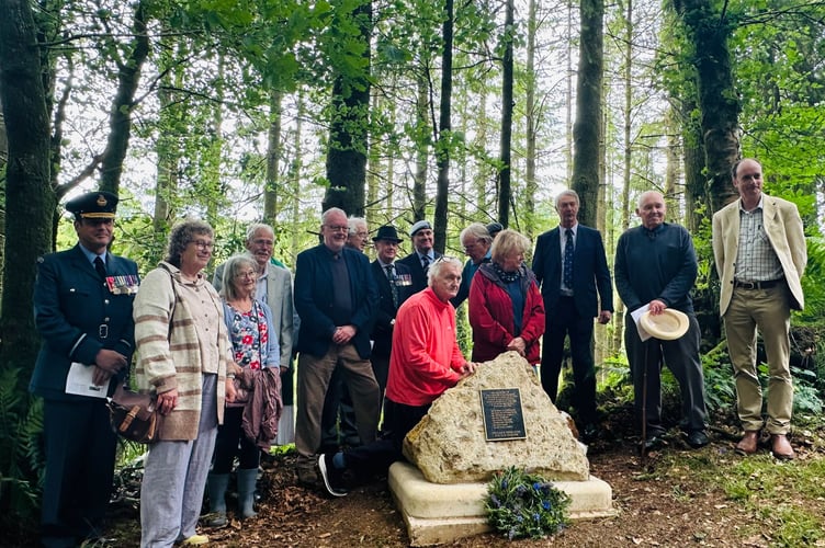 The Exmoor Stirling Memorial Group at the dedication on June 23