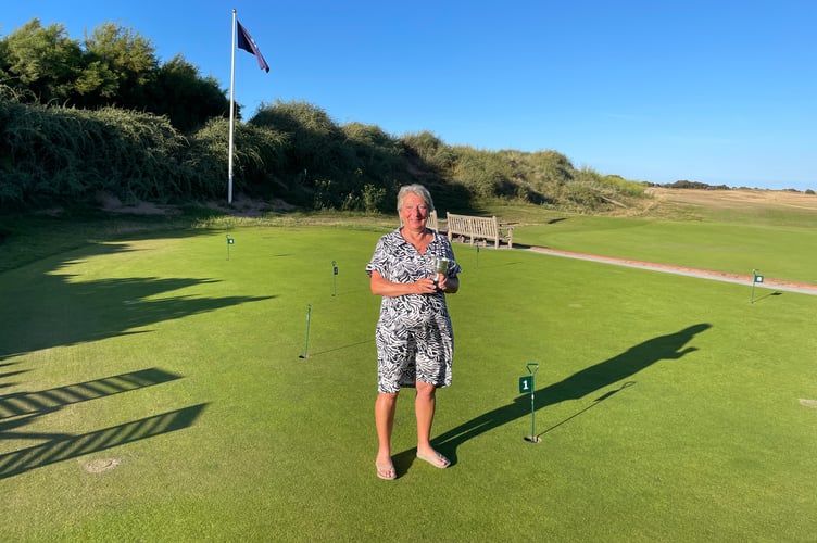 Tricia Grinter - winner of the ladies championship