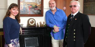 Railway station receives framed painting