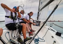 Watchet man in Stride Forward charity yacht crew training for Cowes Week