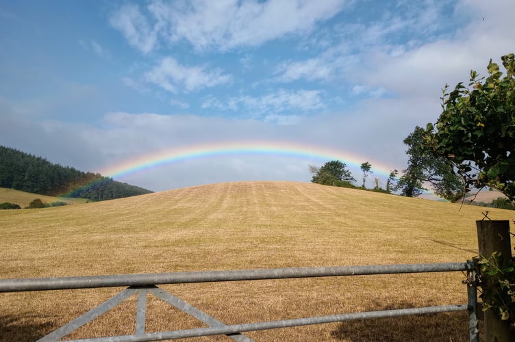 Rainbow over Bratton. (Picture: Fiona Haigh) 