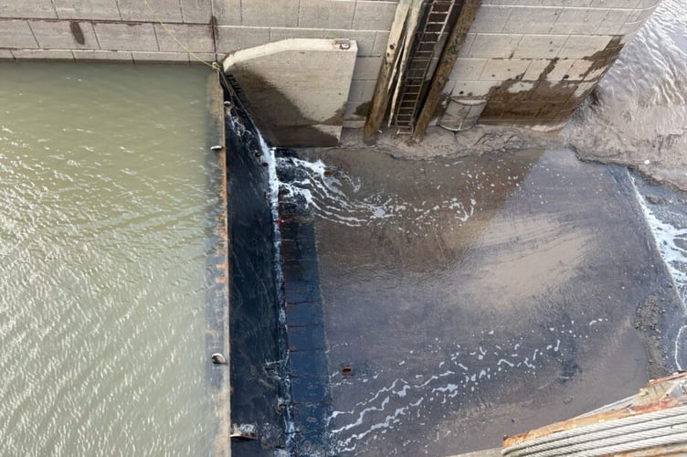 Western Marinas has been working to make Watchet Marina gate operable once again. PHOTO: Western Marinas.